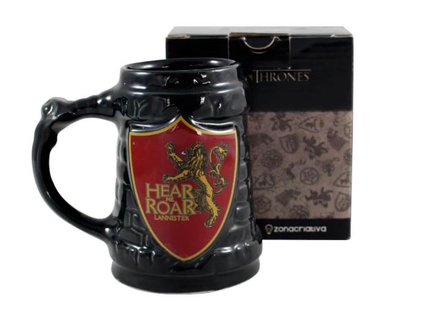 CANECA 3D  500ML GOT LANNIISTER ESCUDO