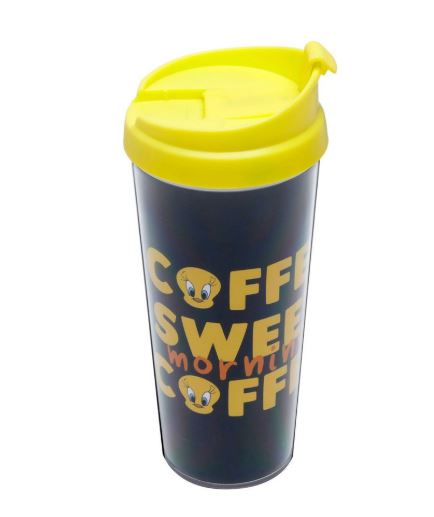 COPO TERMICO PLASTICO WB HB TWEETY COFFEE SWEET PR