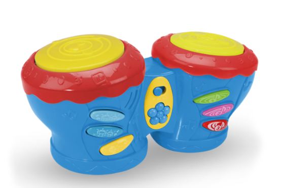 TAMBOR DUPLO TIMTOM COM LUZ E SOM
