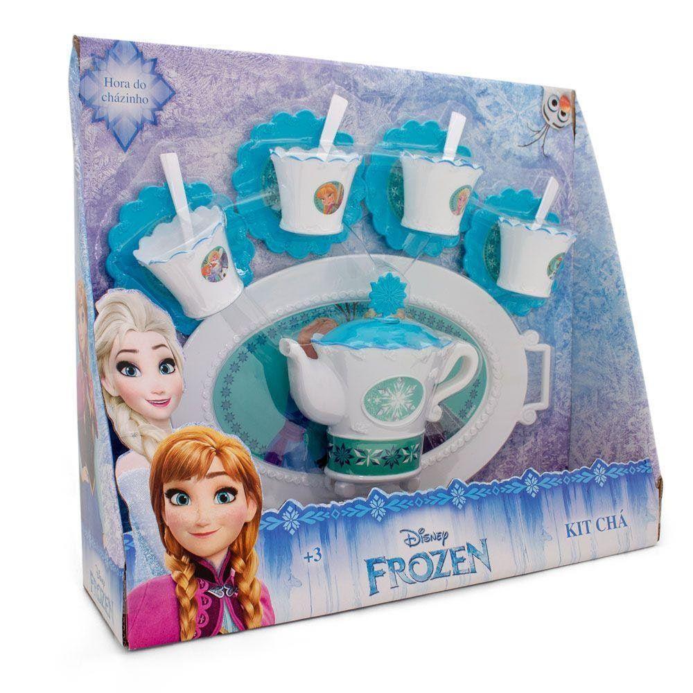 KIT CHÁ COM BANDEJA FROZEN 