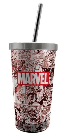 COPO CANUDO ECO 450ML MARVEL