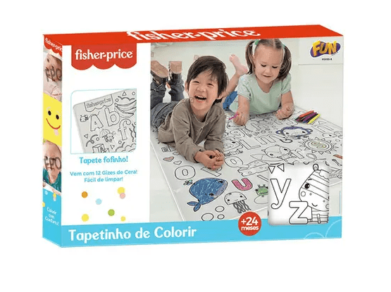 FISHER PRICE TAPETE PARA COLORIR C/ GIZ DE F00558 