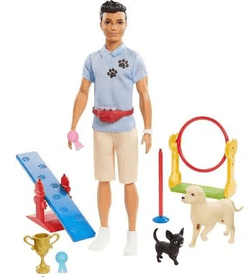 BARBIE I CAN BE PLAYSET KEN AZUL/BEGE