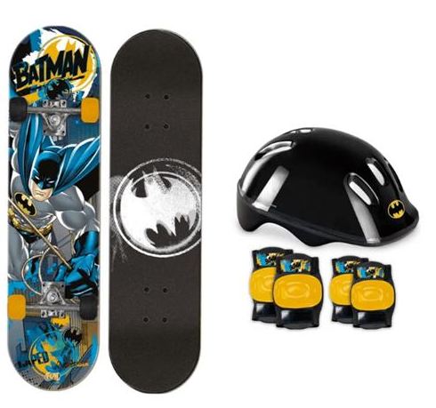 BATMAN SKATE COM KIT DE ACESSÓRIOS 