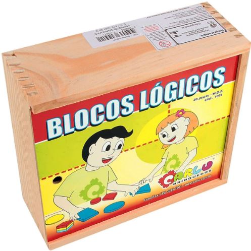 BLOCOS LÓGICOS MDF 48 PEÇAS