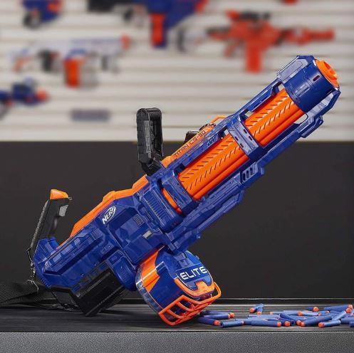 LANÇADOR NERF ELITE STRIKE TITAN CS-50 - Casa dos Plásticos