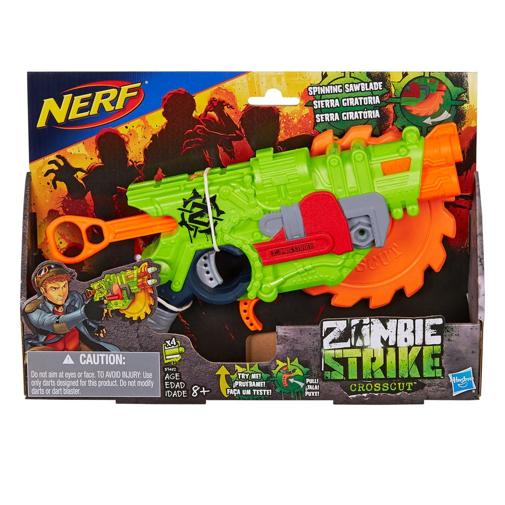 Lança Dardo Hasbro Nerf Zombie Crosscut B3482 - Casa dos Plásticos