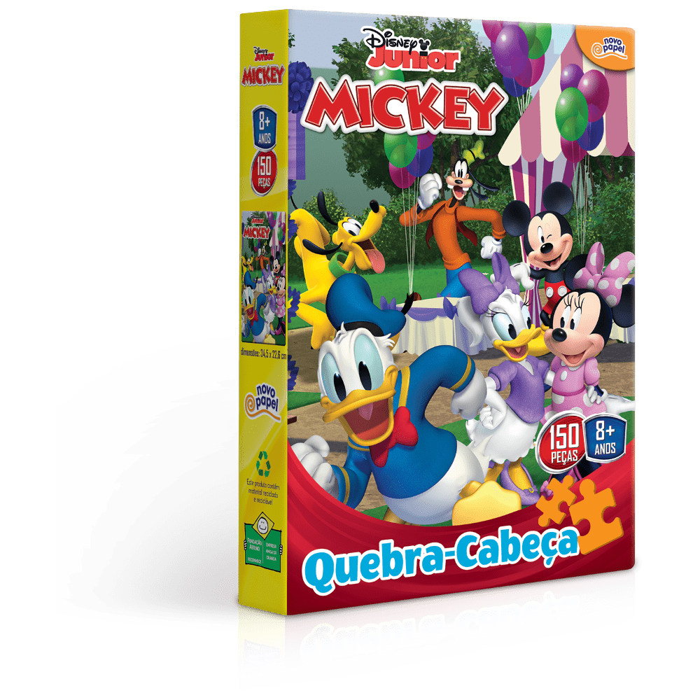 Quebra cabeça mickey disney junior 150 peças