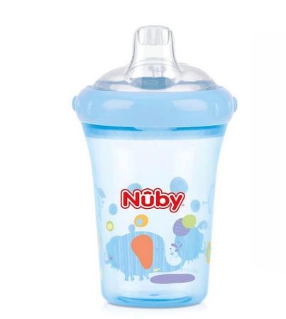 COPO COM BICO DE SILICONE 207ML AZUL