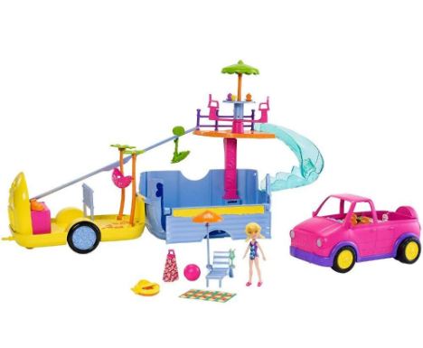 Polly Pocket! Glamorosa Van de Campismo Mattel : .com.br