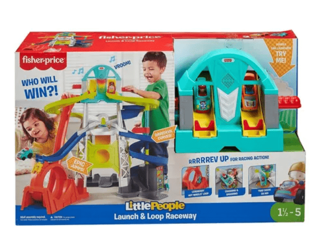 Pista de carrinhos Little People – Fisher Price – Happy Toy