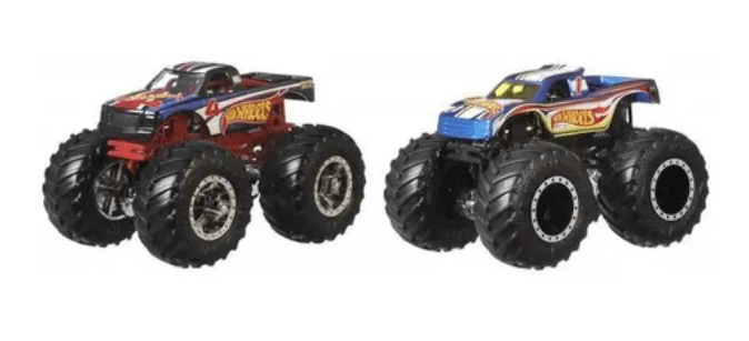 HOT WHEELS MONNSTER TRUCKS PAQUETE DE 2 