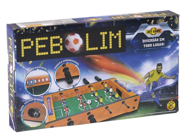 JOGO PEBOLIM MADEIRA 69X37X24CM