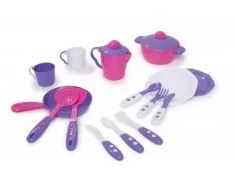 KIT DE COZINHA ROSA COM ROXO