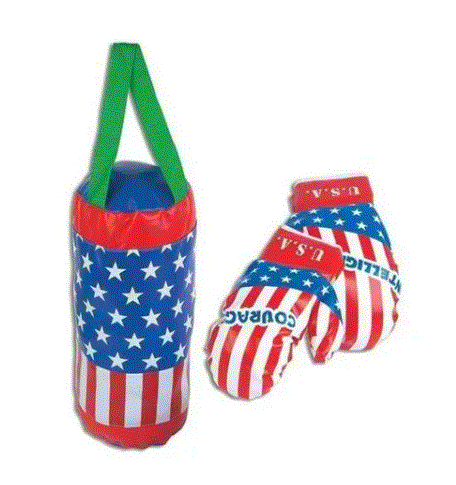 KIT LUVA DE BOXE  USA