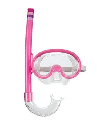 MÁSCARA MERGULHO E SNORKEL ROSA