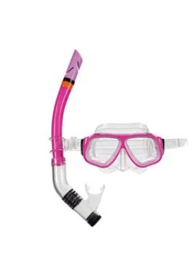 MÁSCARA MERGULHO SNORKEL JUVENIL  ROSA