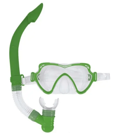MÁSCARA MERGULHO SNORKEL VERDE