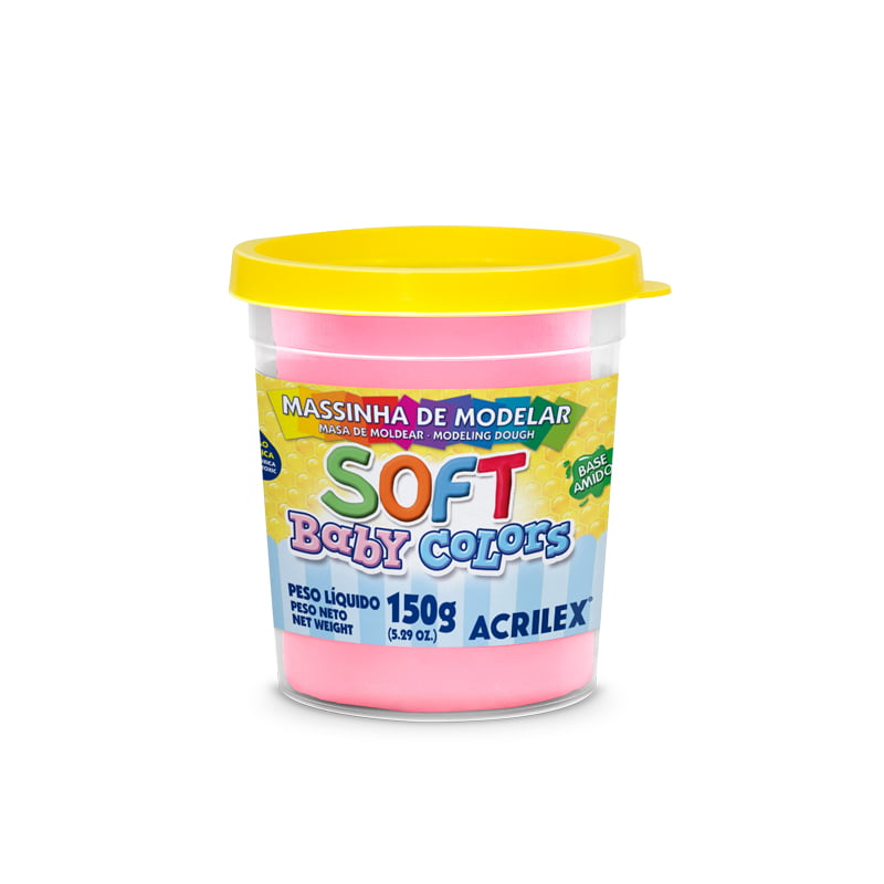 MASSA SOFT BABY COLORS 150G / ROSA BEBE