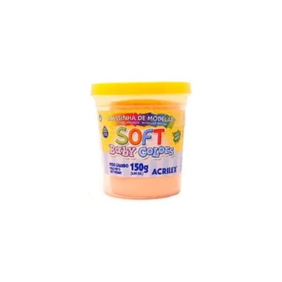 MASSA SOFT BABY COLORS 150G / SALMÃO BEBE