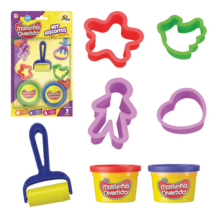 MASSINHA DIVERTIDA KIT BISCOITO