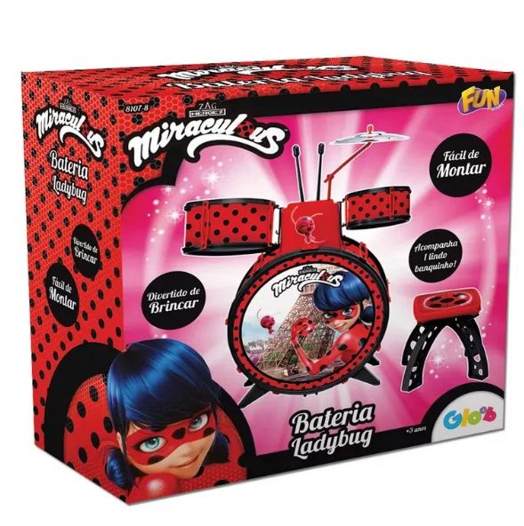 BATERIA INFANTIL LADYBUG MIRACULOUS