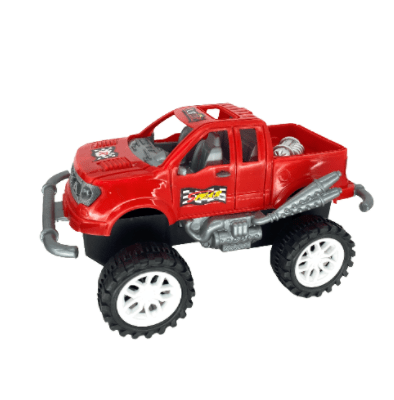 PICAPE DE PLÁSTICO COM MOTOR A FRICÇÃO VERMELHO