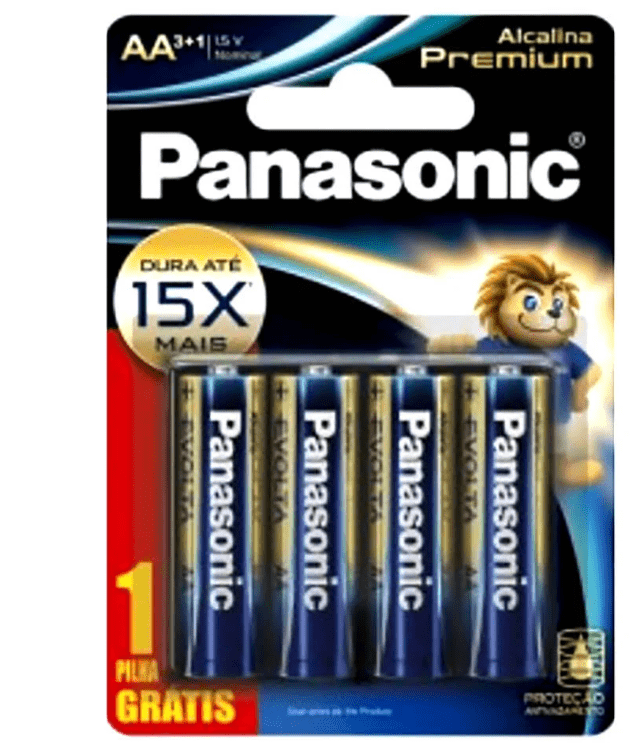 PILHA PANASONIC 2A PREMIUM ALCALINA 4 UND L4P3 24
