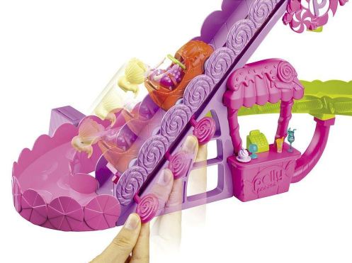 POLLY POCKET BONECA BRINQUEDO PARQUE DIVERSÕES CARROSSEL MONTANHA RUSSA  GIGANTE Kifunkids BRINQUEDOS 