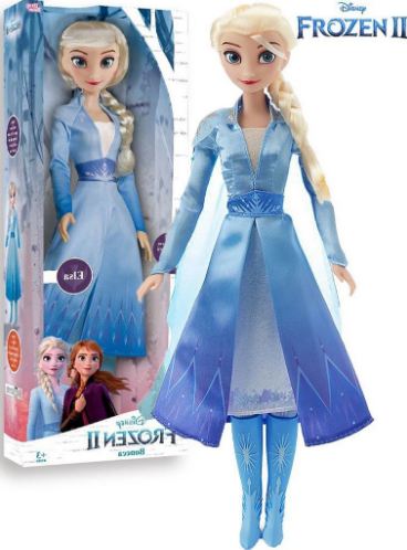 Boneca Gigante Elsa Frozen II 80cm Disney Baby Brink em Promoção é