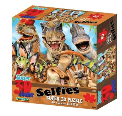 QUEBRA-CABECA 3D DINO SELFIE 100 PECAS