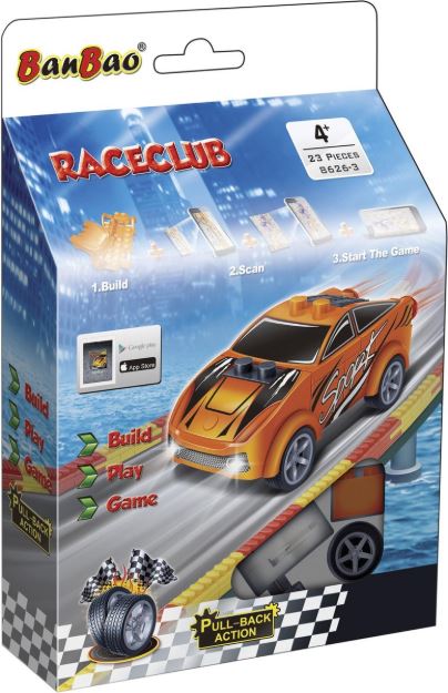 RACE CLUB CARRO SPORT LARANJA