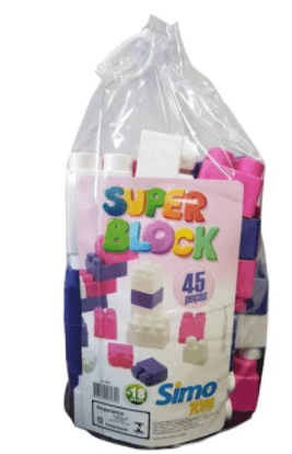 SUPER BLOCK MENINA 45 PEÇAS