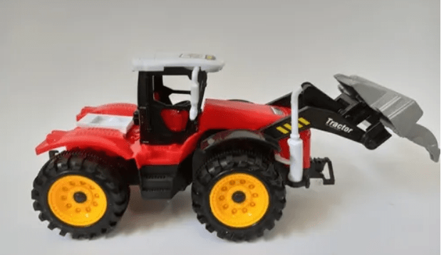 TRATOR DE PLASTICO C/ MOTOR A FRICÇÃO VERMELHO