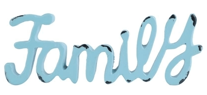 LETTERING METAL HANDWRITTING FAMILY AZUL