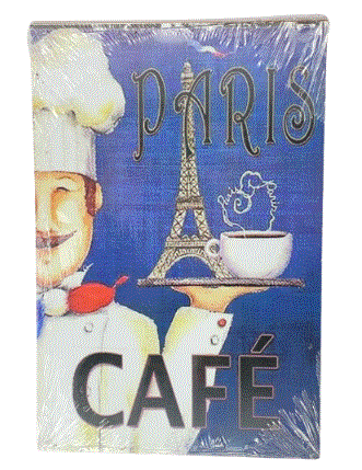 PLACA20X30 PARIS CAFÉ