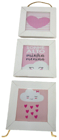 TRIO CORDA 10X10 SONHE ALTO MINHA MENINA