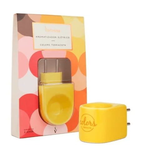 AROMATIZANTE VIA AROMA COLORS TERRACOTA AMARELO