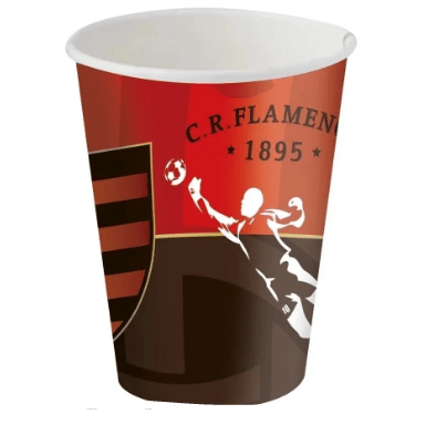 COPO PAPEL 200ML FLAMENGO 12X08