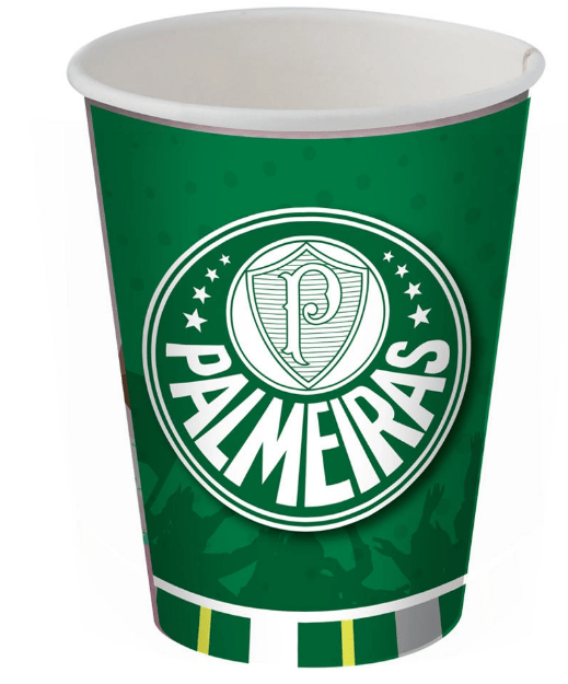 COPO PAPEL 200ML PALMEIRAS 12X08