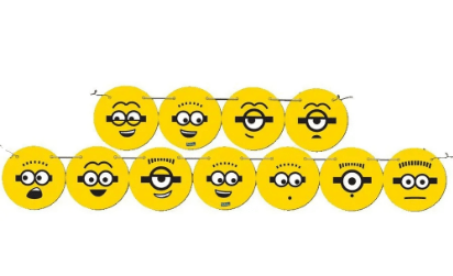 FAIXA DECORATIVA MINIONS 12X01