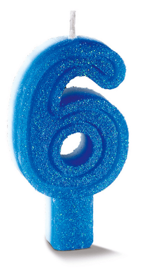 VELA BIG NUMERO N6 AZUL