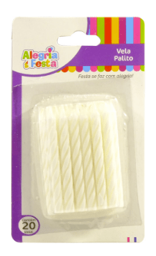 VELA PALITO ESPIRA BRANCO