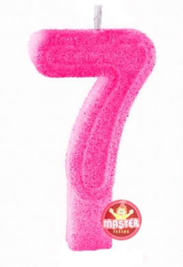 VELA SUPER NUMERO 01 N7 ROSA