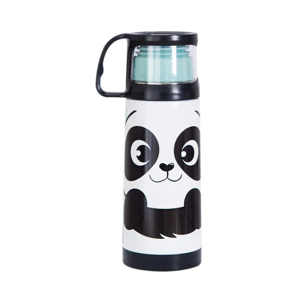 SQUEEZE TERMICA COM CANECA  350ML  PANDA  