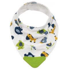 BANDANA BABY ZOO COM MORDEDOR VERDE