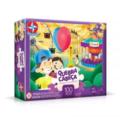QUEBRA CABECA 100 PECAS PARQUE DE DIVERSOES