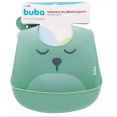 BABADOR DE SILICONE COM PEGA MIGALHAS GUMY - VERDE