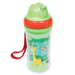 COPO PAREDE DUPLA COM CANUDO - ANIMAL FUN