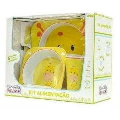 KIT ALIMENTACAO PBEBES 5 PÇS / AMARELO